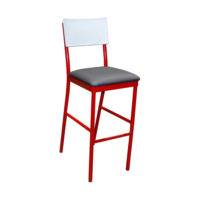 Plymold 6473PS Summit Upholstered Metal Barstool