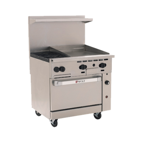 Wolf C36S-2B24G 36" Gas Restaurant Range