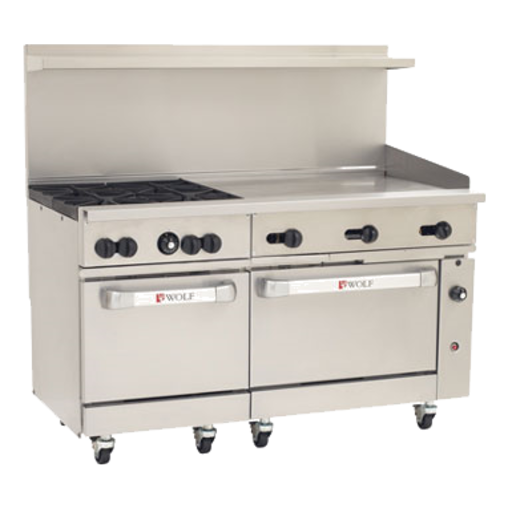 Wolf C60SC-4B36G 60" Gas Restaurant Range