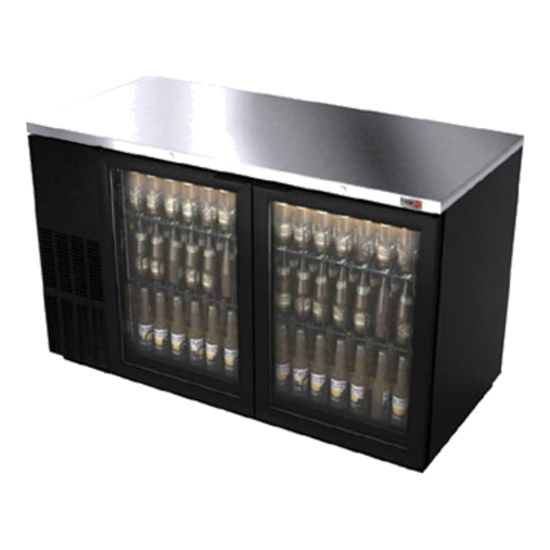 Fagor FBB-59G-N 59 1/2" Solid Door Back Bar Cooler