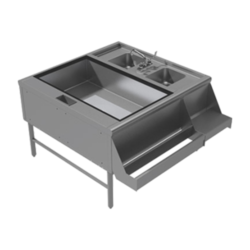 Advance Tabco PR-42X42-10-L 42" Underbar Ice Bin / Cocktail Station