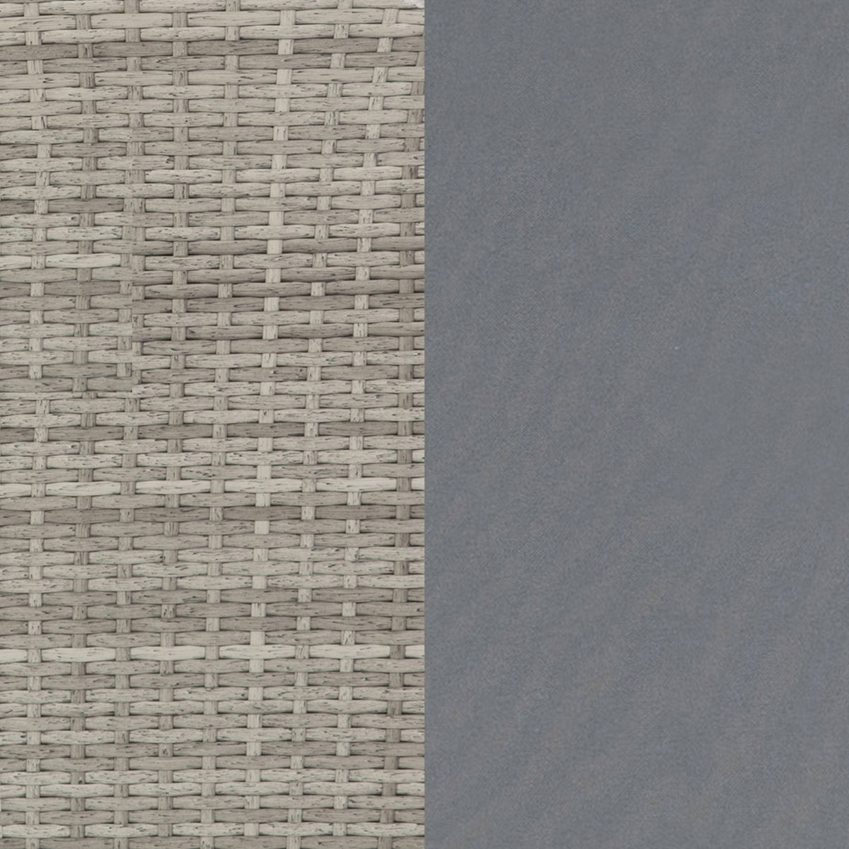 Flash Furniture LTS-0422-GY-GY-GG Indoor/Outdoor Wicker Rattan Recliner with Flip-Up Side Table in Gray (Gray Cushions/Gray Frame) - Material detail