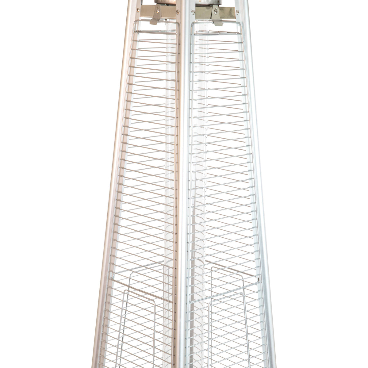 Flash Furniture NAN-FSDC-01-SL-GG Outdoor Patio Heater - Silver - 7.5 Feet Round Steel Patio Heater - 42,000 BTU's - View 9