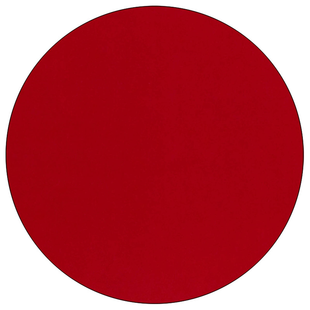 Flash Furniture XU-A42-RND-RED-T-A-GG 42" Round Red Thermal Laminate Activity Table - Standard Height Adjustable Legs (Red Top/Black Frame) - View 2