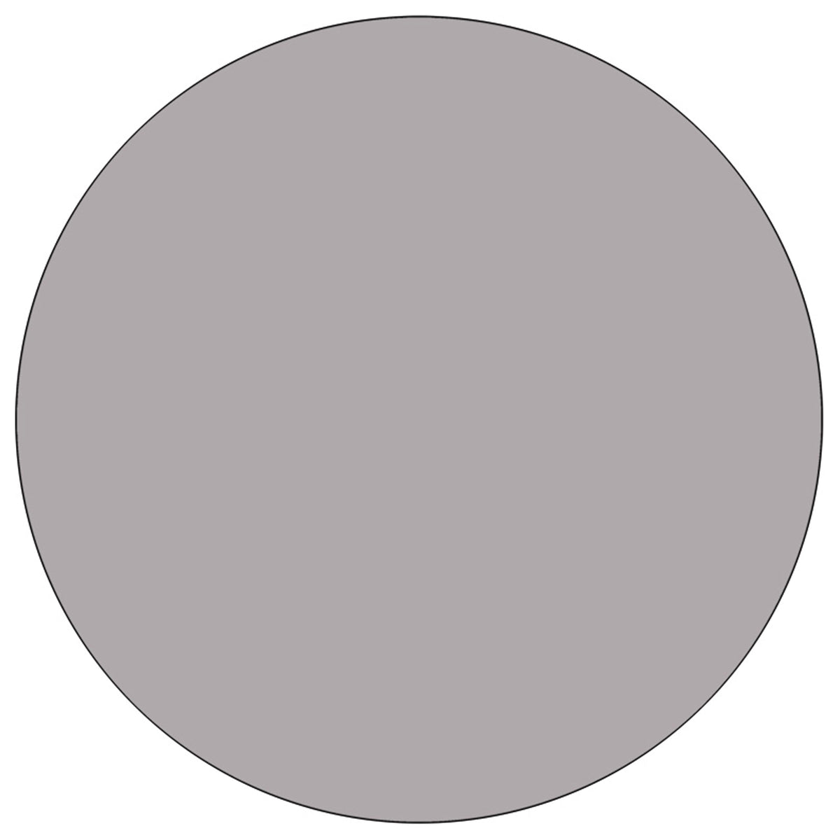 Flash Furniture XU-A60-RND-GY-T-A-GG 60" Round Grey Thermal Laminate Activity Table - Standard Height Adjustable Legs (Gray Top/Black Frame) - View 2