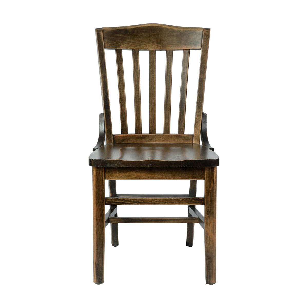 Flash Furniture XU-DG-W0006-ANTCPR-GG School House Back Antique Copper Wood Restaurant Chair with Footrest - View 8