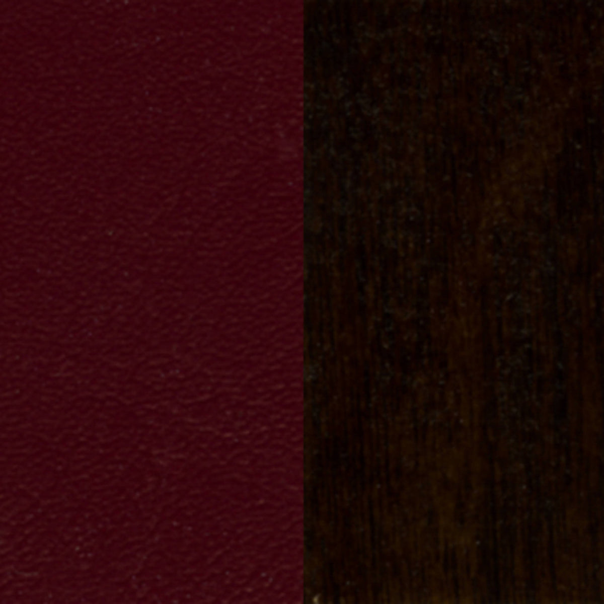 Flash Furniture XU-DGW0008VRT-WAL-BURV-GG Vertical Slat Back Walnut Wood Restaurant Chair - Burgundy Vinyl Seat (Burgundy Vinyl Seat/Walnut Wood Frame) - Material detail