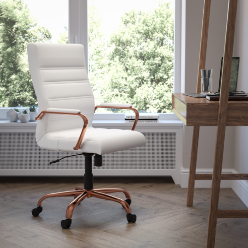 Flash Furniture GO-2286H-WH-RSGLD-GG 26" Dining Chair