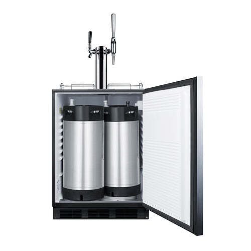 Summit SBC58BLBIADACMTWIN 23 5/8" Cold Brew / Nitro Dispenser