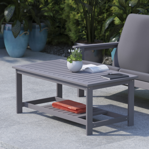 Flash Furniture JJ-T14022-GY-GG 23 1/4" Patio Table
