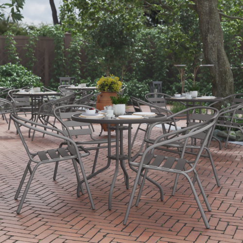 Flash Furniture TLH-072RD-017CSV4-GG 31 1/2" Patio Dining Set