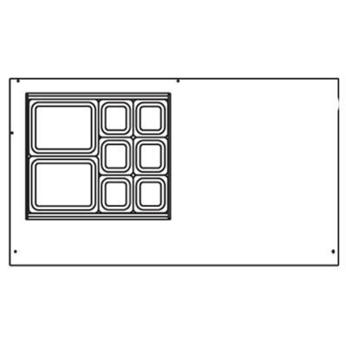 Beverage-Air SPED60HC-12M-2 60" 1 Door 12 Pan Mega Top Sandwich / Salad Prep Table