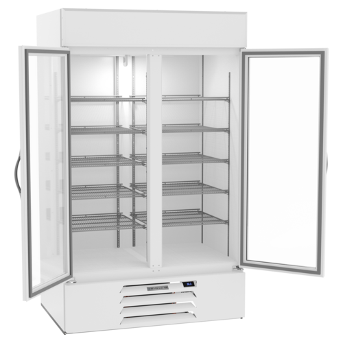 Beverage-Air MMR44HC-1-W 47" 2 Section Refrigerated Merchandiser
