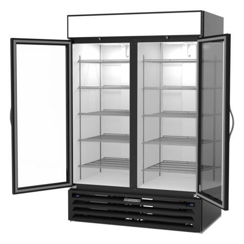 Beverage-Air MMRF49HC-1-A-BW 52" 2 Section Refrigerated Merchandiser