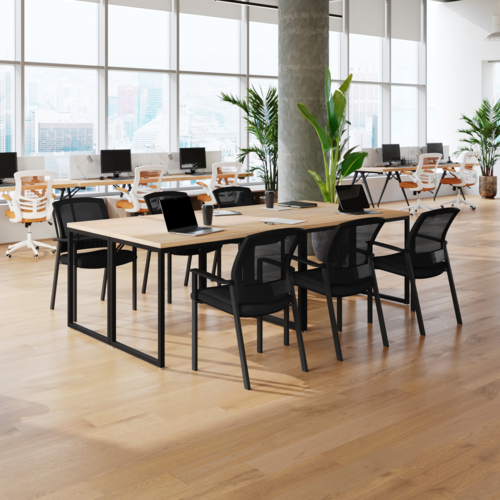 Flash Furniture HL-0010W-BK-GG 23 3/4" Dining Chair