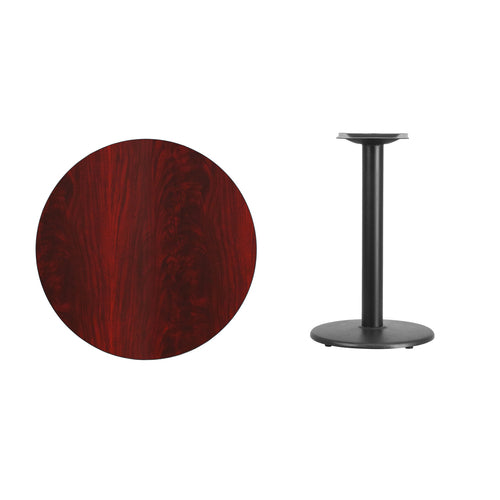 Flash Furniture XU-RD-30-MAHTB-TR18-GG Dining Table
