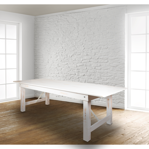 Flash Furniture XA-F-108X40-WH-GG 108" Folding Table