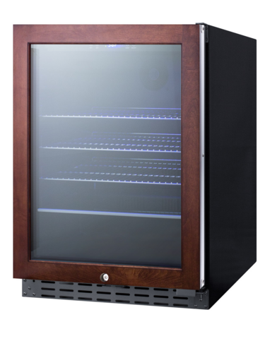 Summit ALBV2466PNR 23 1/2" Solid Door Undercounter Refrigerator
