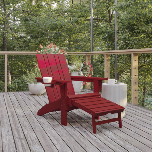 Flash Furniture LE-HMP-1045-110-RD-GG 33 1/2" Patio Lounge Seating