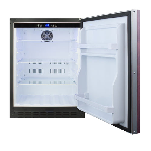 Summit AL55IF 23 1/2" Solid Door Undercounter Refrigerator