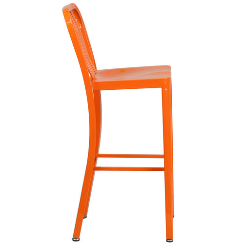 Flash Furniture CH-61200-30-OR-GG 15 1/2" Patio Barstool