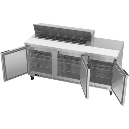 Beverage-Air SPE72HC-12 72" 3 Doors 12 Pan Sandwich / Salad Prep Table
