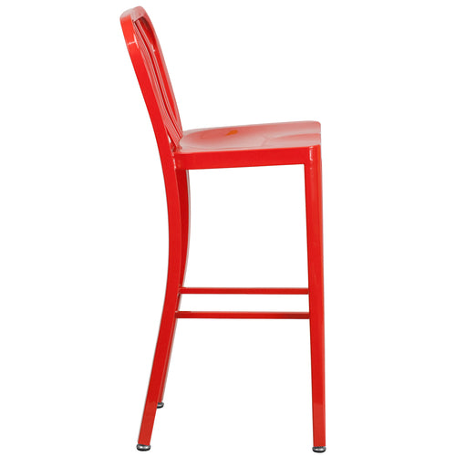Flash Furniture CH-61200-30-RED-GG 15 1/2" Patio Barstool
