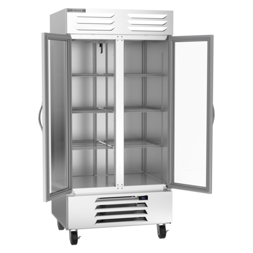 Beverage-Air FB35HC-1G 39 1/2" 2 Section Glass Door Reach-In Freezer