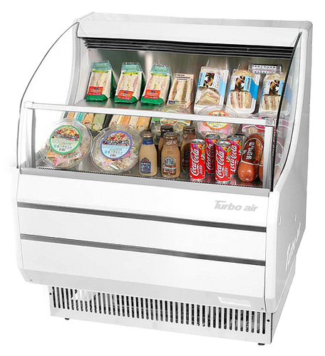 Turbo Air TOM-30SW(B)-N 28 1/8" Open Air Merchandiser