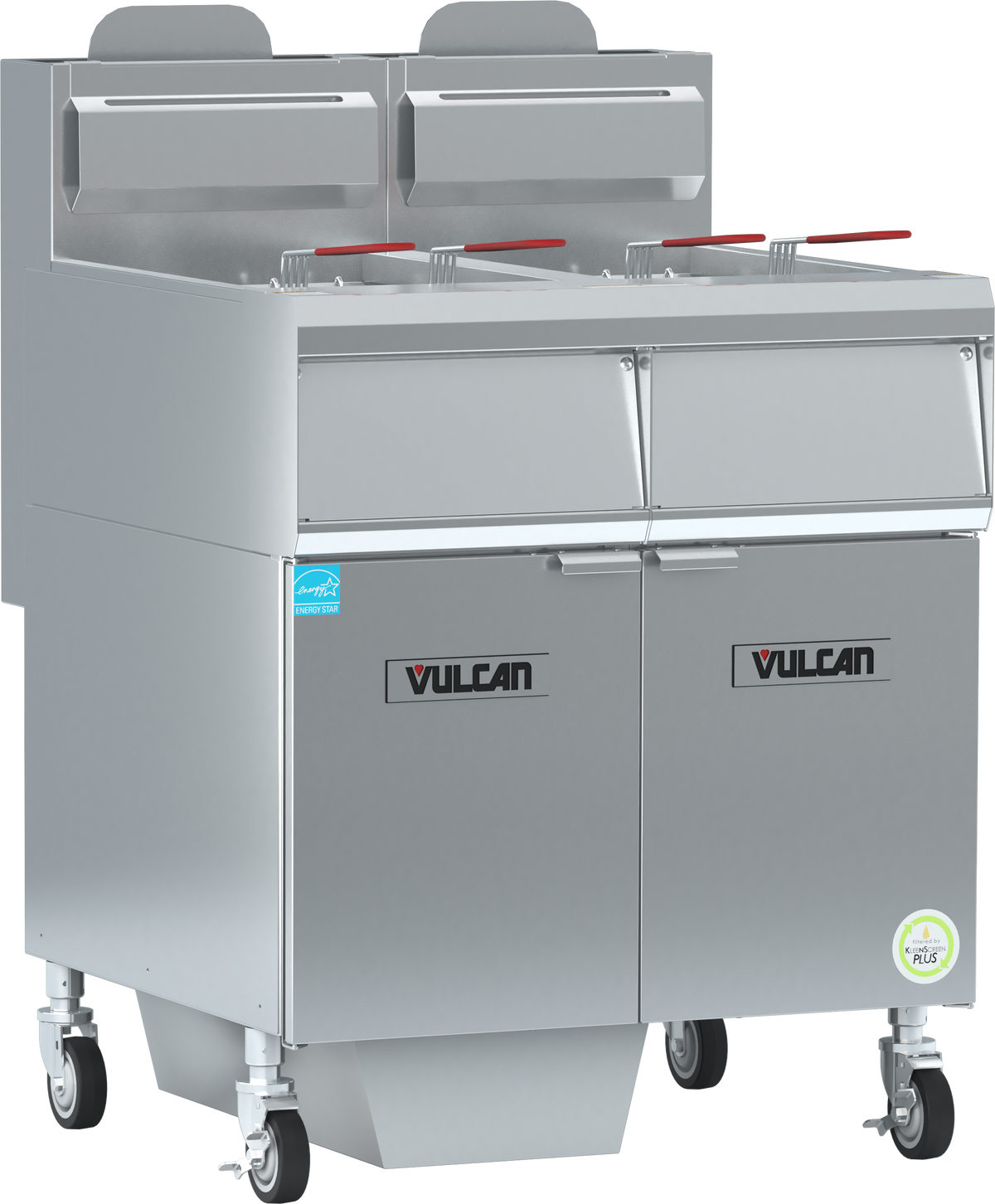 Vulcan 4VHG70AF 78 1/4" (4) 75 lb Gas Fryer Battery
