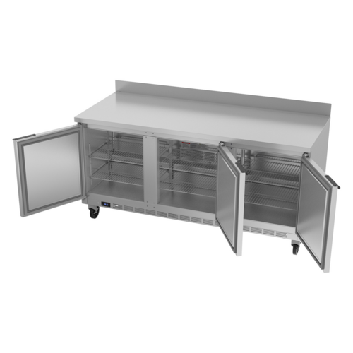 Beverage-Air WTR72AHC 72" 3 Doors Worktop Refrigerator