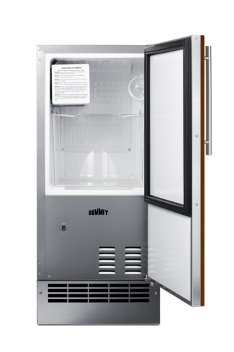 Summit BIM26H34IF 14 7/8" Solid Door Undercounter Refrigerator