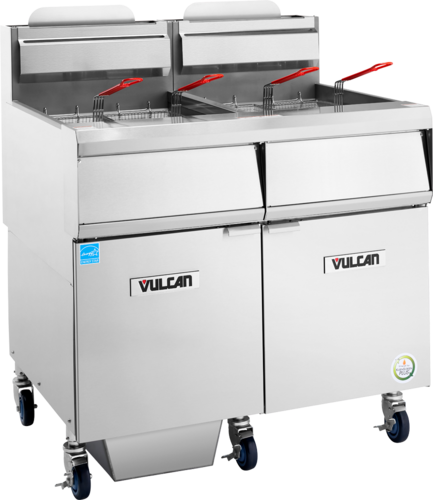 Vulcan 3VHG70AF 58 3/4" (3) 75 lb Gas Fryer Battery