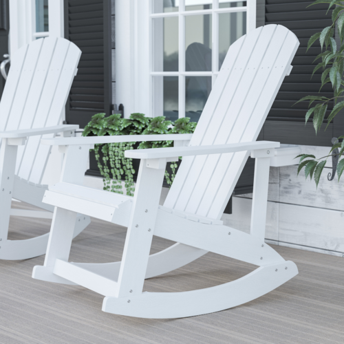 Flash Furniture JJ-C14705-WH-GG 54" Patio Lounge Seating