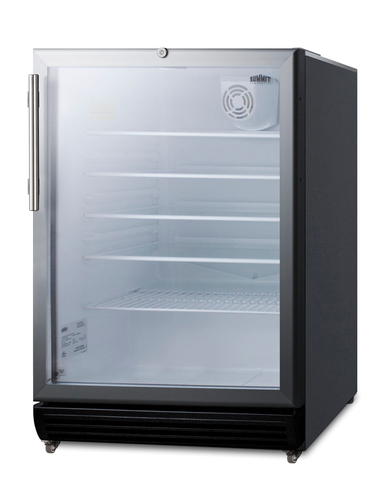 Summit SCR600BGLMBL 23 5/8" Refrigerated Merchandiser
