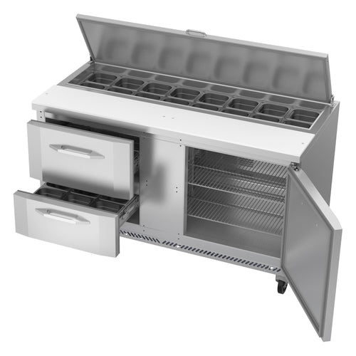 Victory VSPD60HC-16-2 60" Sandwich / Salad Prep Table