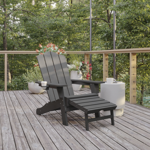Flash Furniture LE-HMP-1044-110-GY-GG 17" Patio Lounge Seating