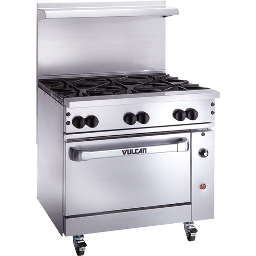 Vulcan 36S-6BN 36" 6 Burner Gas Restaurant Range