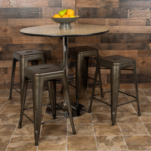 Flash Furniture 4-ET-31320-24-GN-R-GG 16" Barstool