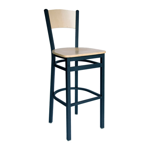 BFM Seating 2150B-SB W 17 1/2" Barstool