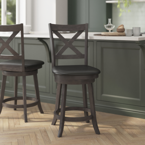 Flash Furniture ES-UN1-24-GY-GG 18" Barstool