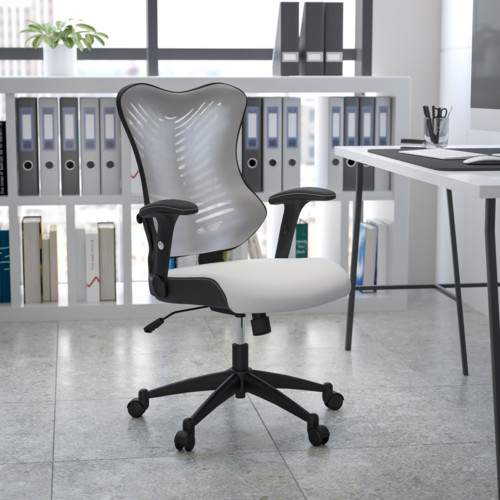 Flash Furniture BL-ZP-806-WH-GG 25 3/4" Dining Chair