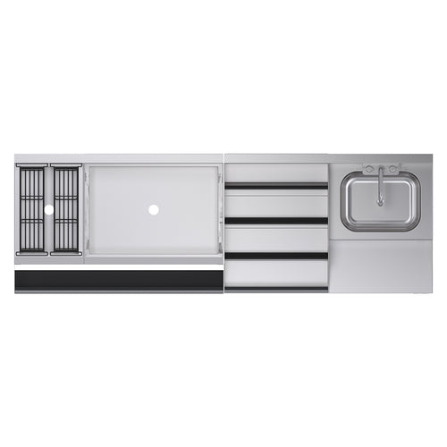 Krowne KR24-W72E-10 72" Underbar Ice Bin / Cocktail Station