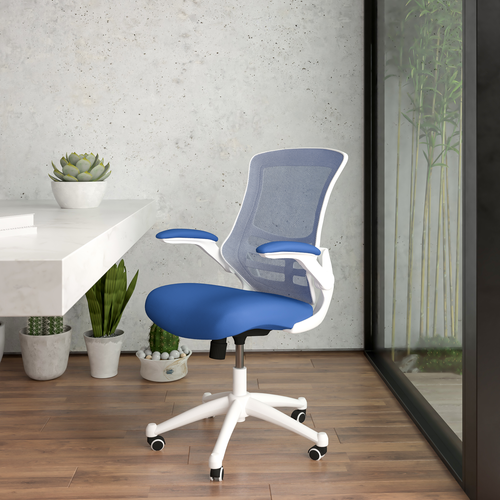 Flash Furniture BL-X-5M-WH-BLUE-GG 24 1/2" Dining Chair