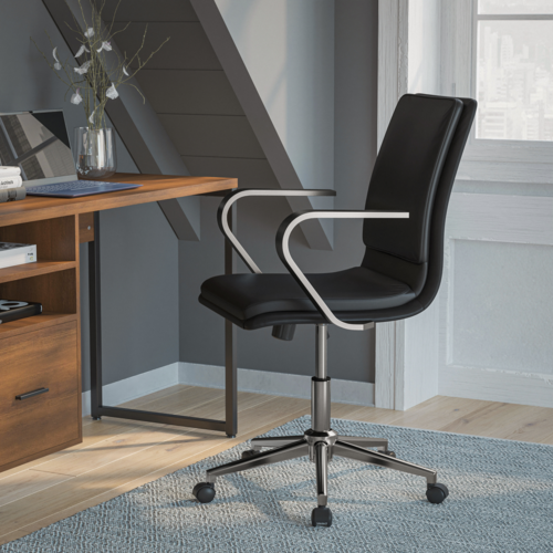 Flash Furniture GO-21111B-BK-CHR-GG 26 1/4" Dining Chair