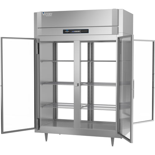 Victory FS-2D-S1-EW-PT-G-HC 58 3/8" Solid Door Pass-Thru Freezer