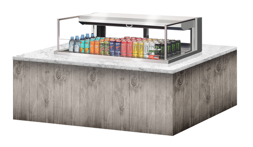 Turbo Air TOM-48L-UFD-S-1SI-N 47 7/8" Refrigerated Display Case