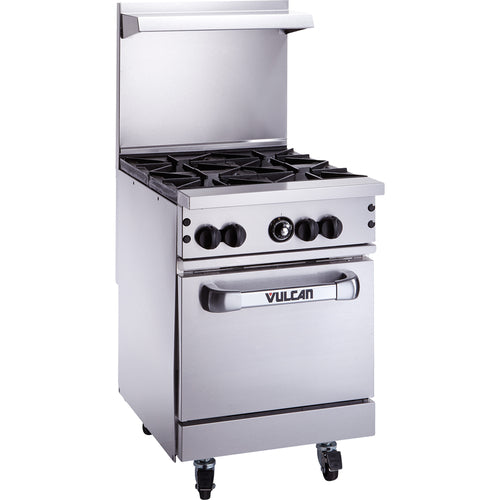 Vulcan 24S-4B-QS-PLATINUM 24" 4 Burner Gas Restaurant Range