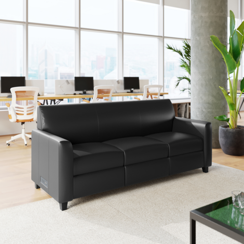 Flash Furniture BT-827U-3-BK-GG 70 1/4" Lounge Seating