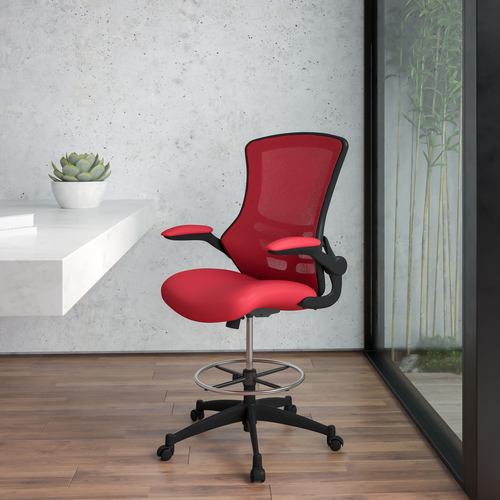 Flash Furniture BL-X-5M-D-RED-GG 24 1/2" Dining Chair